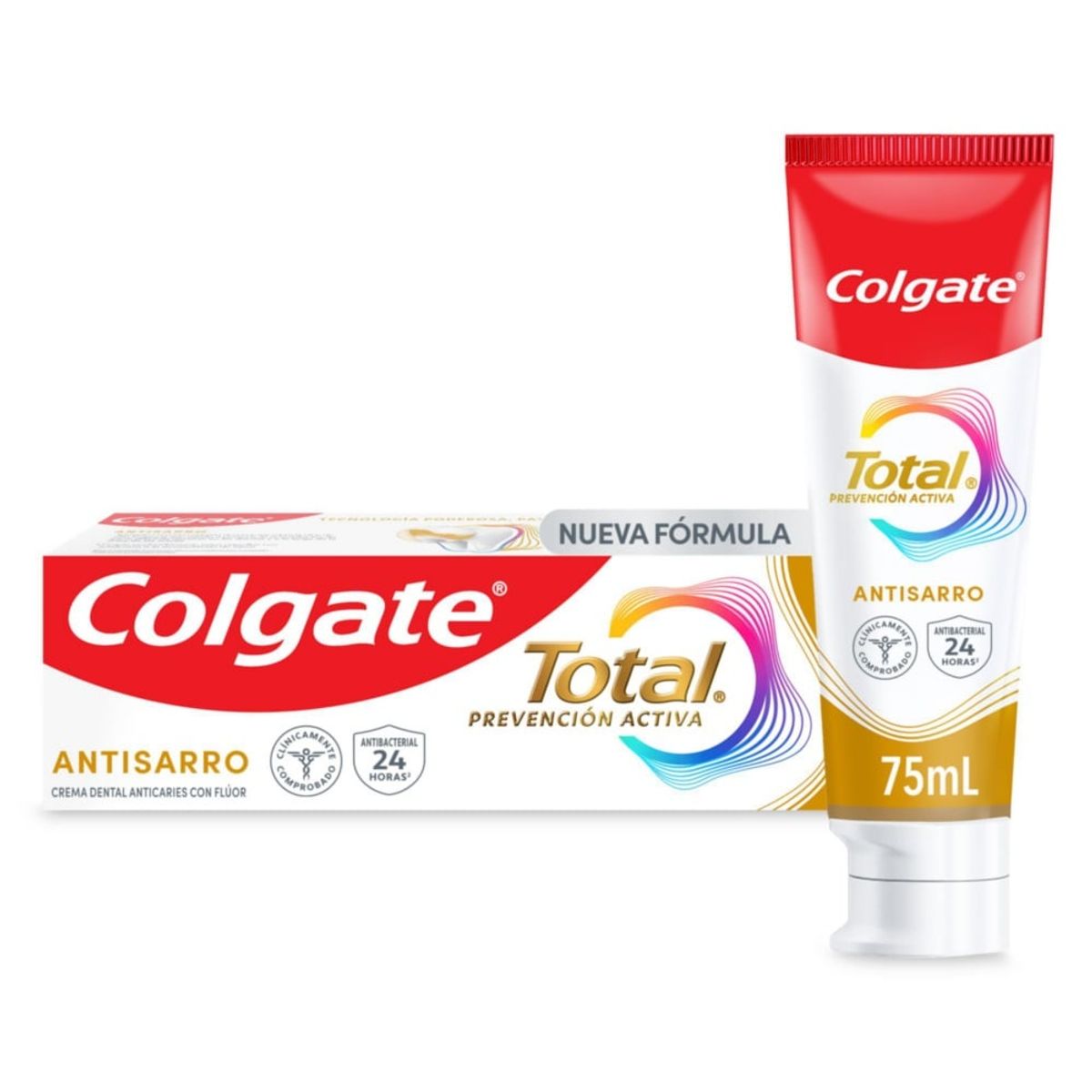 COLGATE - Crema Dental Colgate Total 12 Antisarro X 75ml