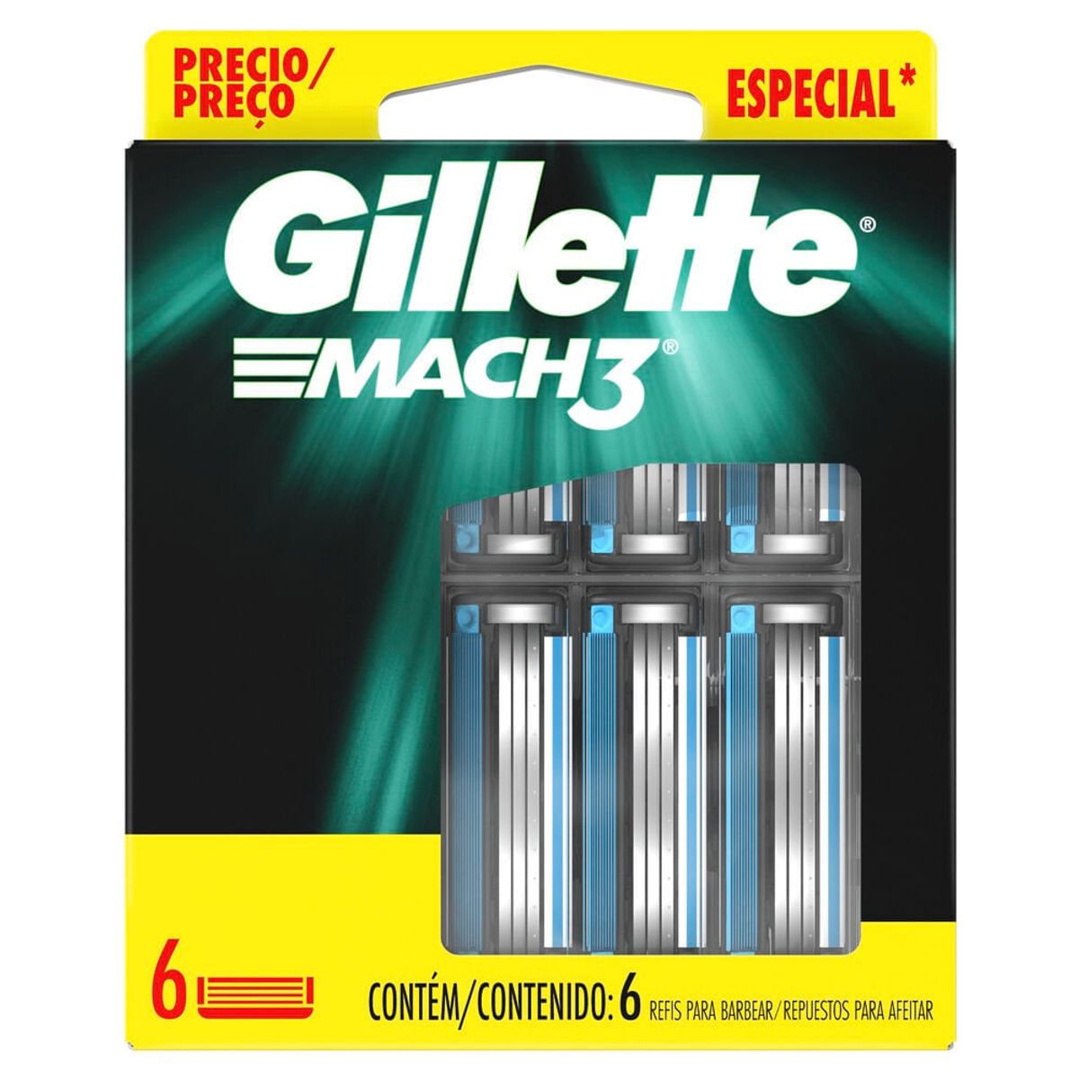 GILLETTE - Repuesto Maquina De Afeitar Gillette Mach3 X 6und