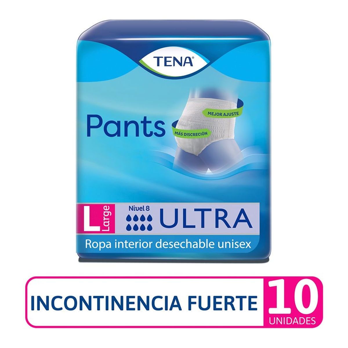 TENA - Pañal Tena Pants Ultra Talla L X 10und