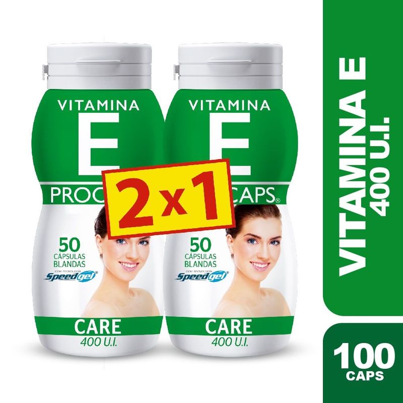 PROCAPS - Oferta Vitamina E 400ui 2 Frascos X 50 Capsulas