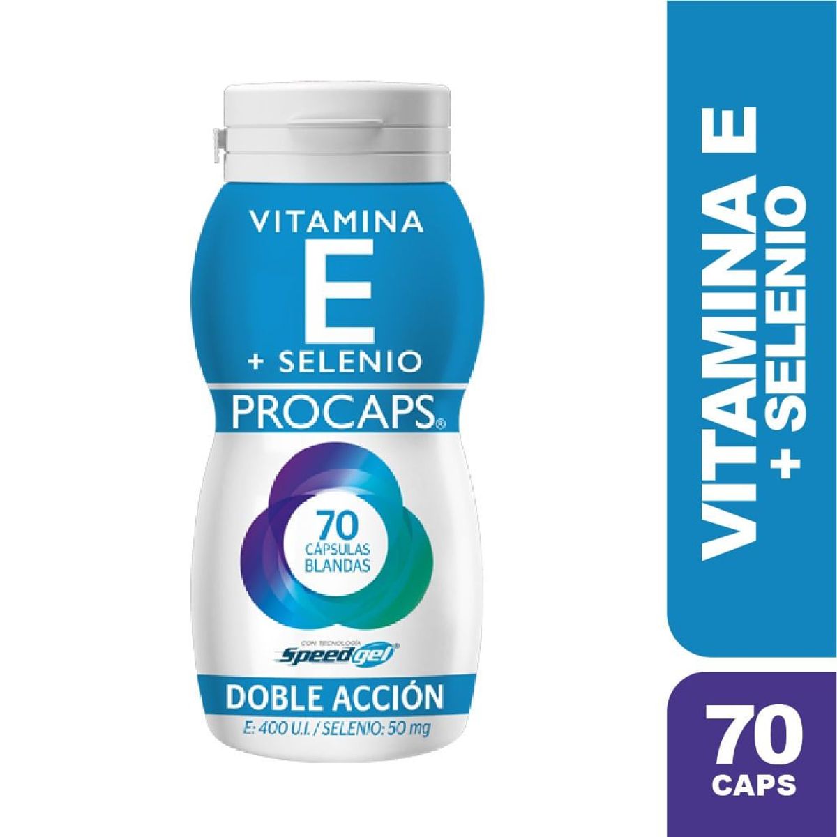 PROCAPS - Vitamina E + Selenio 400ui/50mcg Procaps X 70 Capsulas