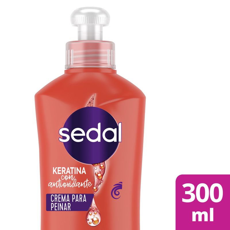 SEDAL - Crema Para Peinar Sedal Keratina Con Antioxidante X 300ml