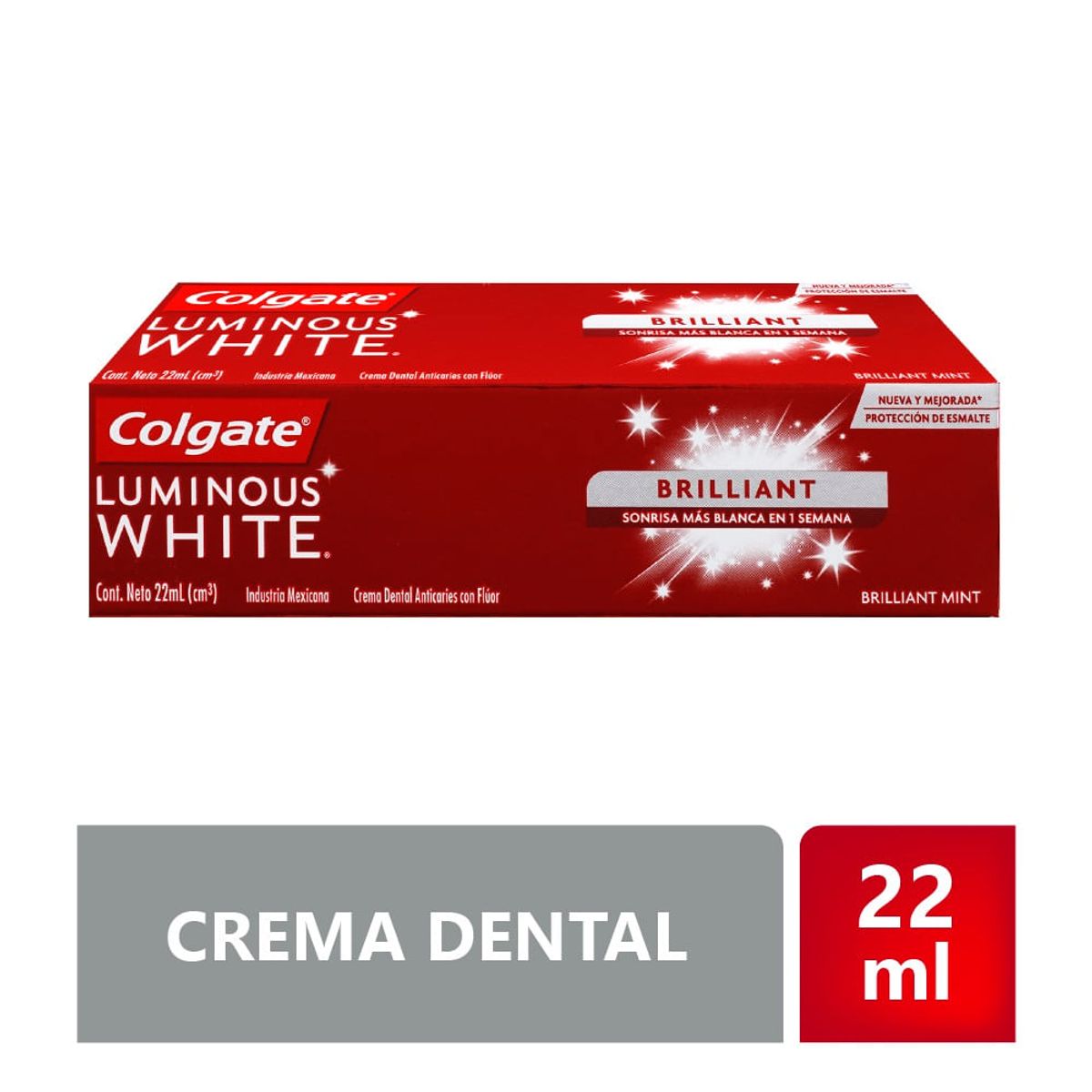 COLGATE - Crema Dental Colgate Luminous White Brilliant X 22ml