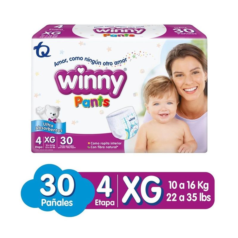 WINNY - Pañales Winny Pants Etapa 4 X 30und