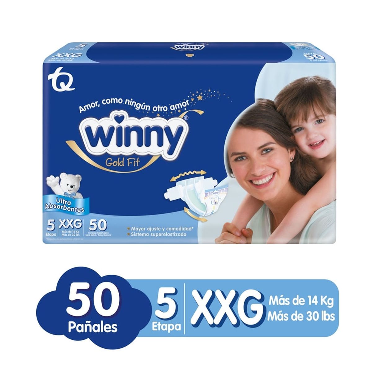WINNY - Pañales Winny Gold Etapa 5 X 50und
