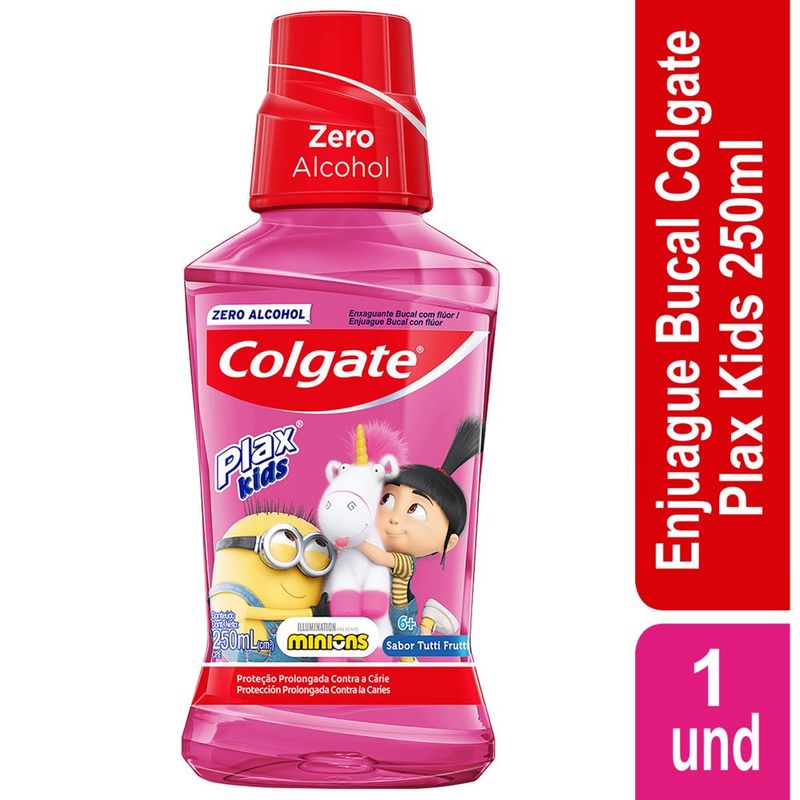 COLGATE - Enjuague Bucal Colgate Plax Kids Agnes & Fluffy X 250ml