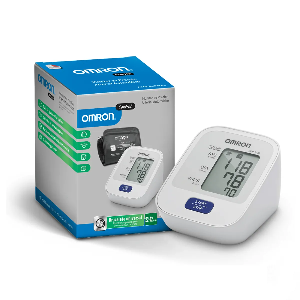 OMRON - Tensiometro Digital De Brazo Control Hem 7120
