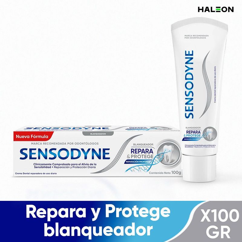 SENSODYNE - Crema Dental Sensodyne Blanqueadora Repara Y Protege X 100g.---