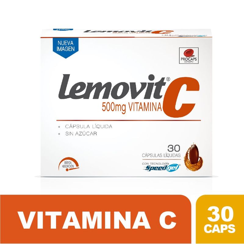 PROCAPS - Lemovit Vitamina C 30 Capsulas Blandas
