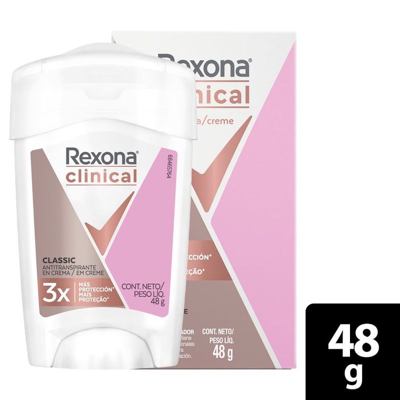 REXONA - Desodorante Rexona Clinical Classic Women X 48g.---