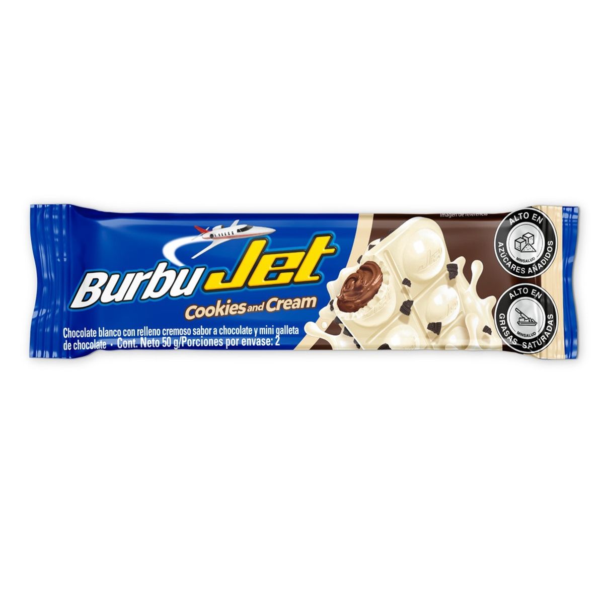 GENERICO - Chocolatina Burbujet Cookies And Cream X 50g
