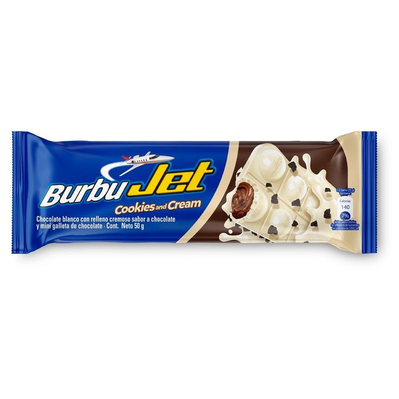 GENERICO - Chocolatina Burbujet Cookies And Cream X 50g