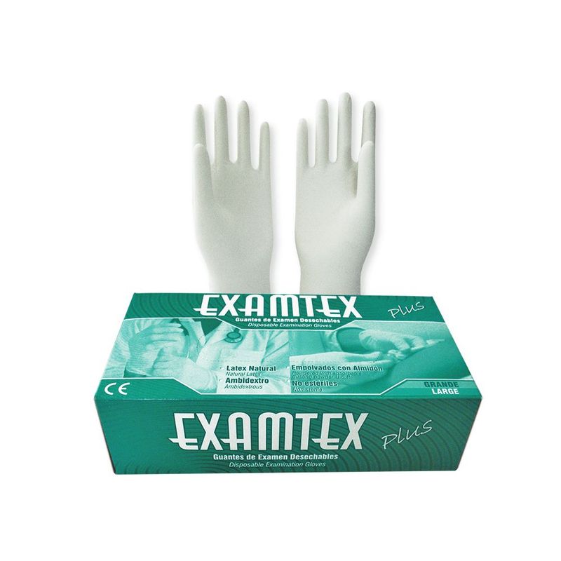 GENERICO - Guantes De Latex Examtex Talla L X 100und