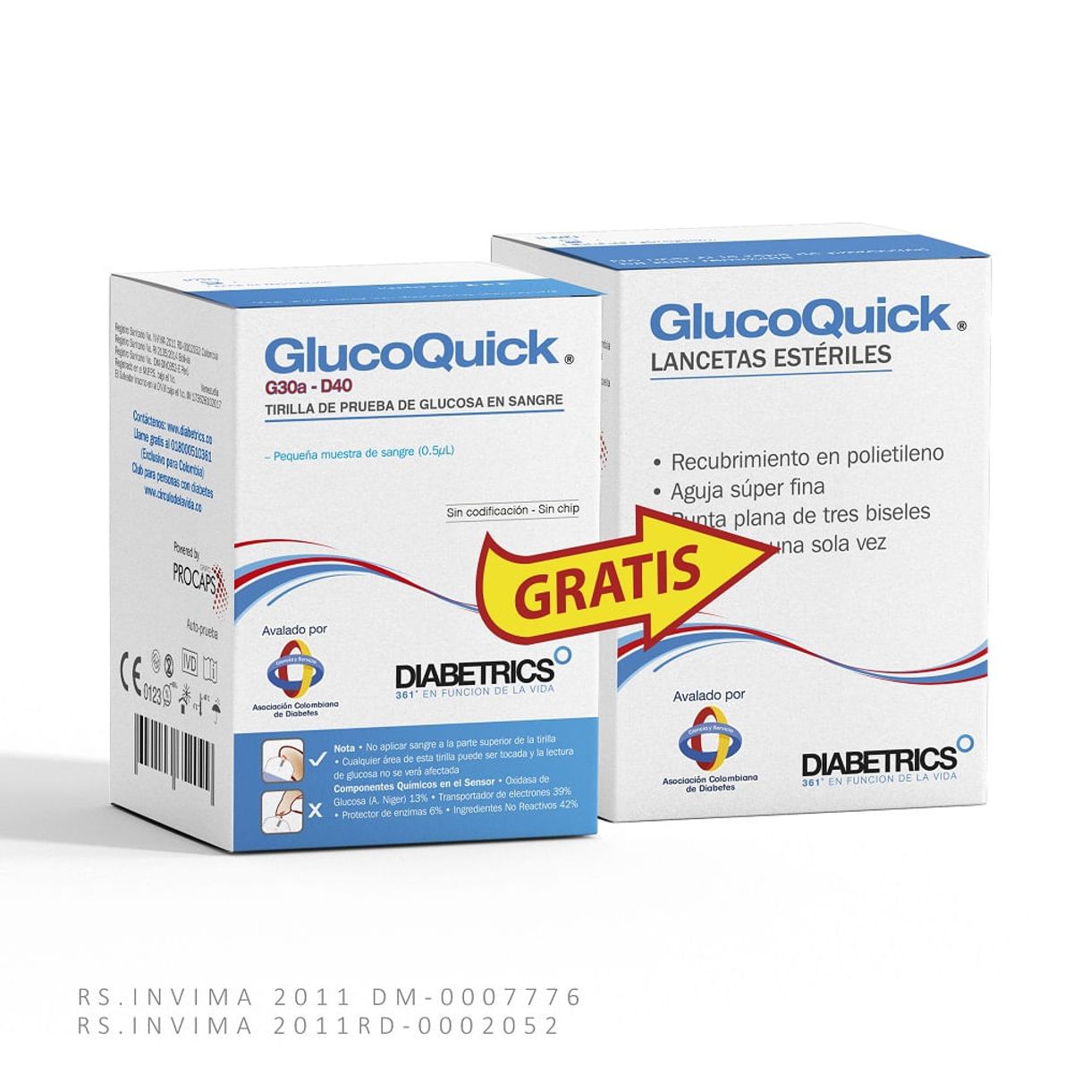 GLUCOQUICK - Oferta Glucoquick 50 Tiras D40 + 50 Lancetas
