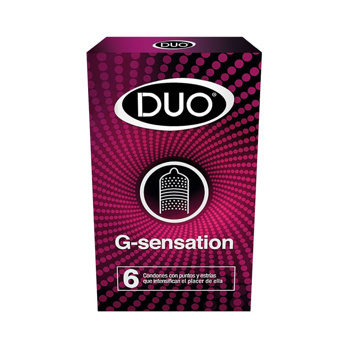 GENERICO - Condon Duo  G-sensation Caja X 6 Und