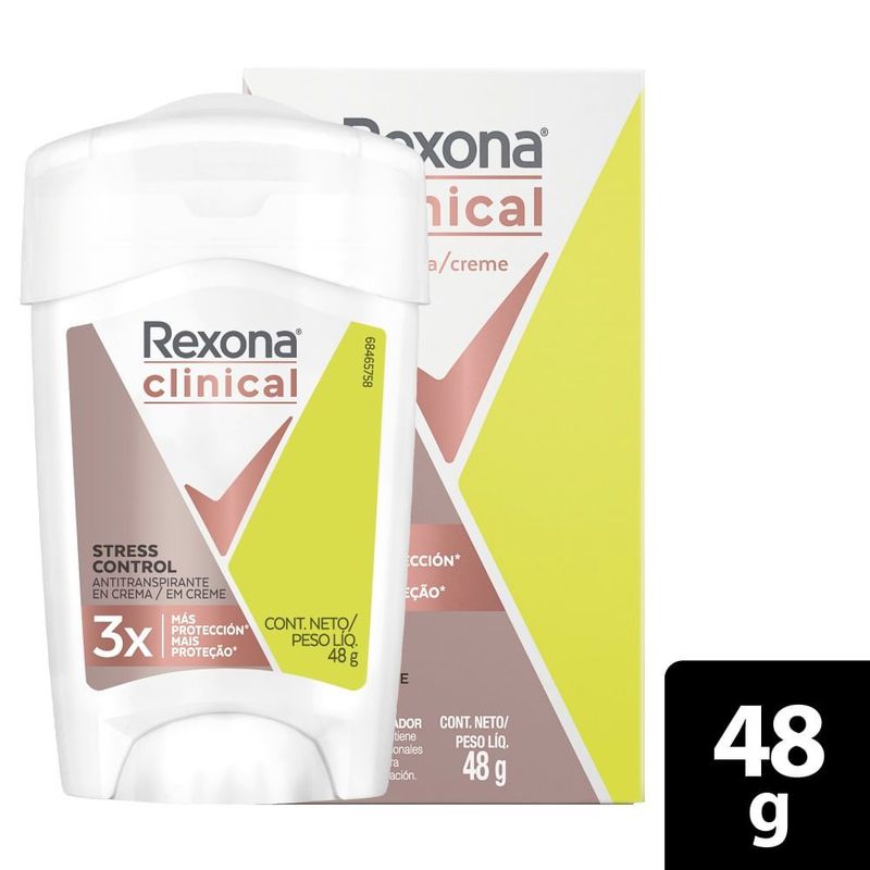 REXONA - Desodorante Rexona Clinical Stress Control X 48g.---