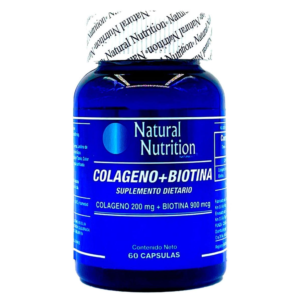 NATURAL NUTRITION - Colageno+biotina Natural Nutrition X 60 Capsulas