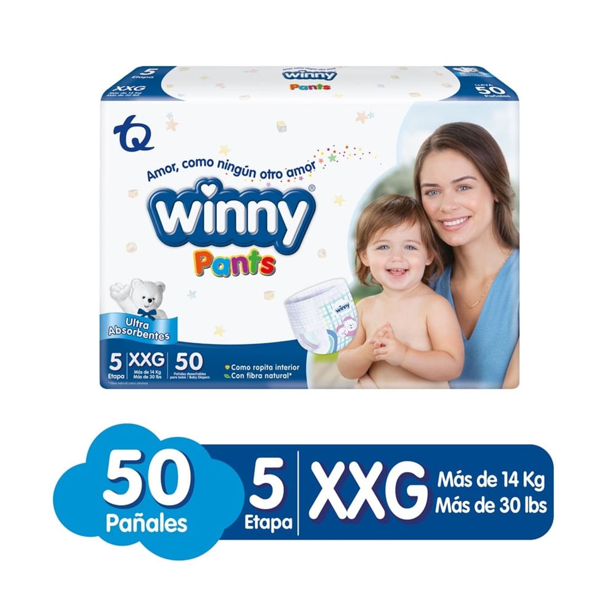 WINNY - Pañal Winny Pants Etapa 5 X 50und