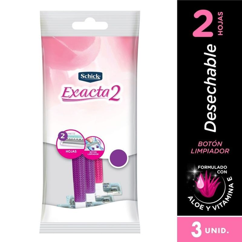 SCHICK - Maquina Afeitar Schick Exacta 2 Delicada X 3und