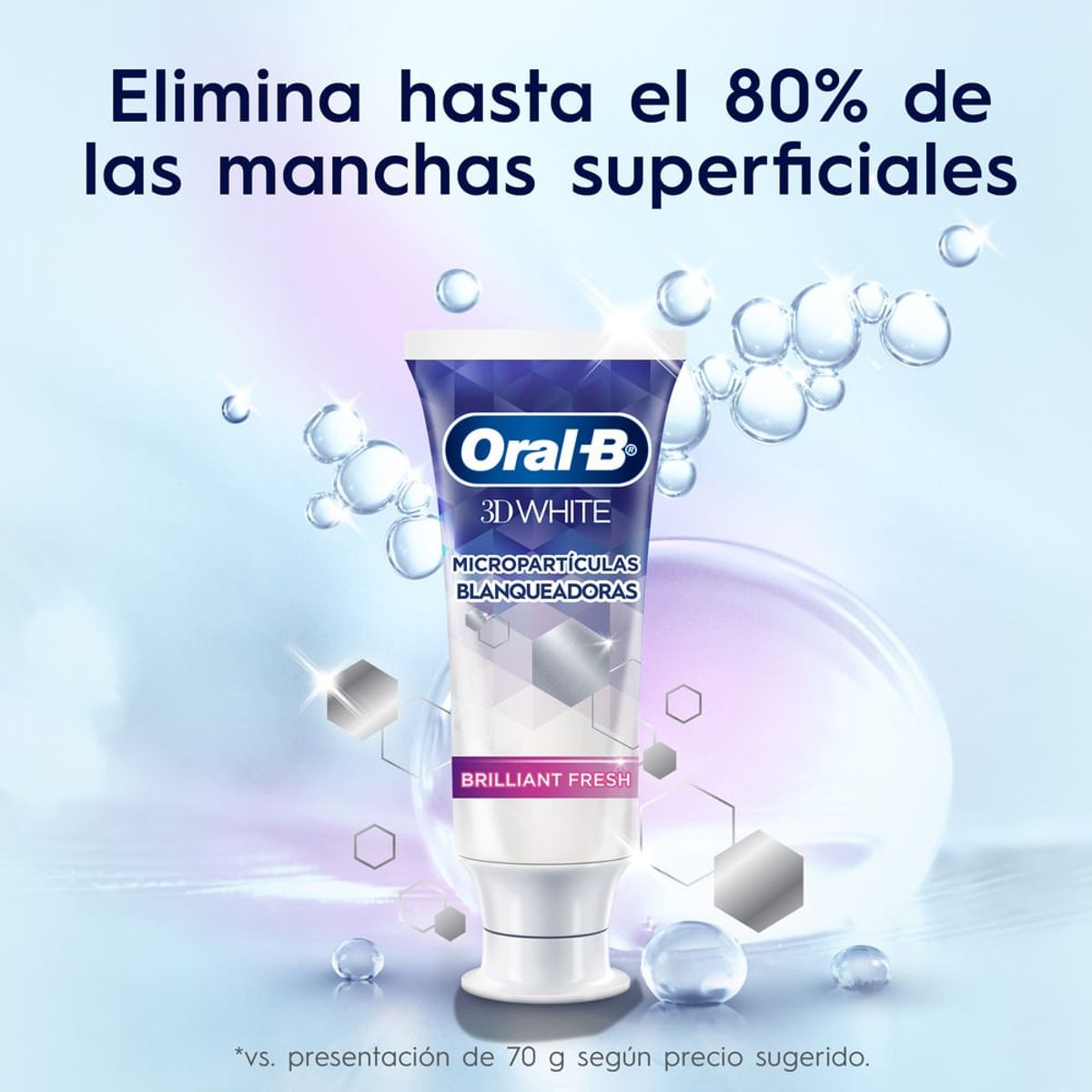 ORAL B - Crema Dental Oral-b 3d White Brilliant Fresh X 53ml