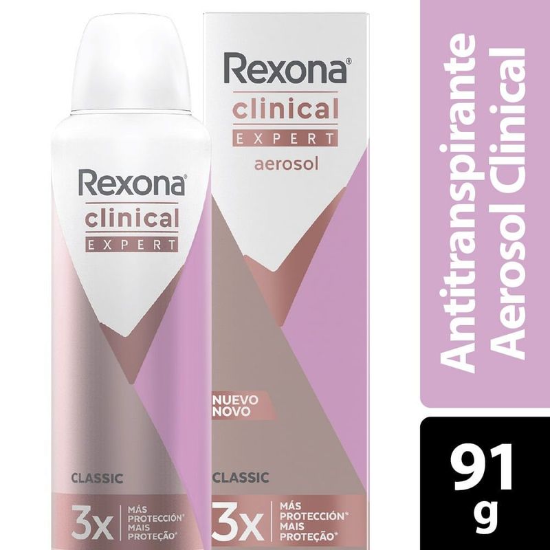 REXONA - Desodorante Rexona Clinical Expert Classic Women Spray X 150
