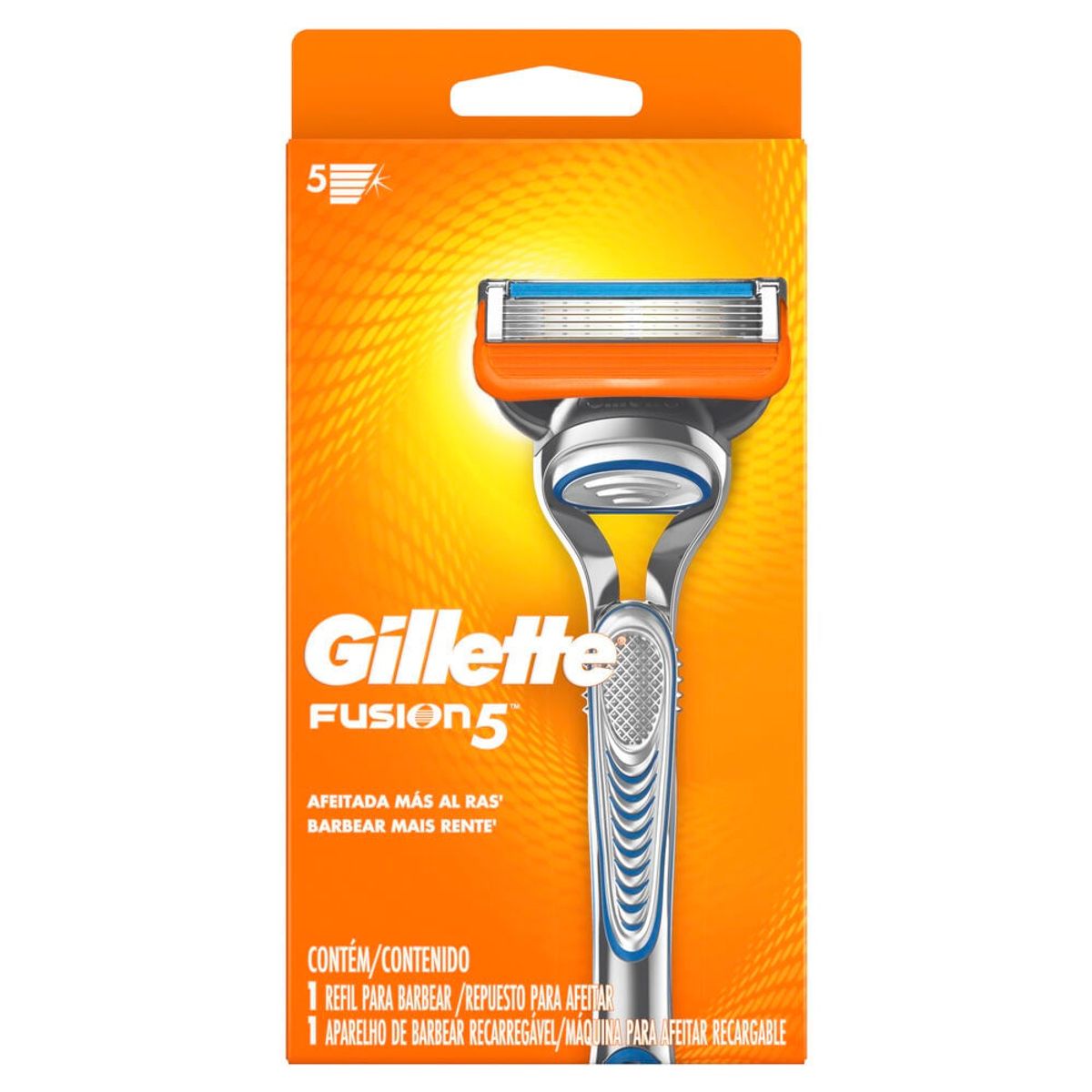 GILLETTE - Maquina De Afeitar Gillette Fusion5 Recargable X 1und