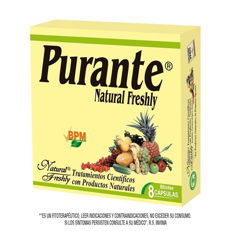 NATURAL FRESHLY - Purante Natural Freshly X 8capsulas