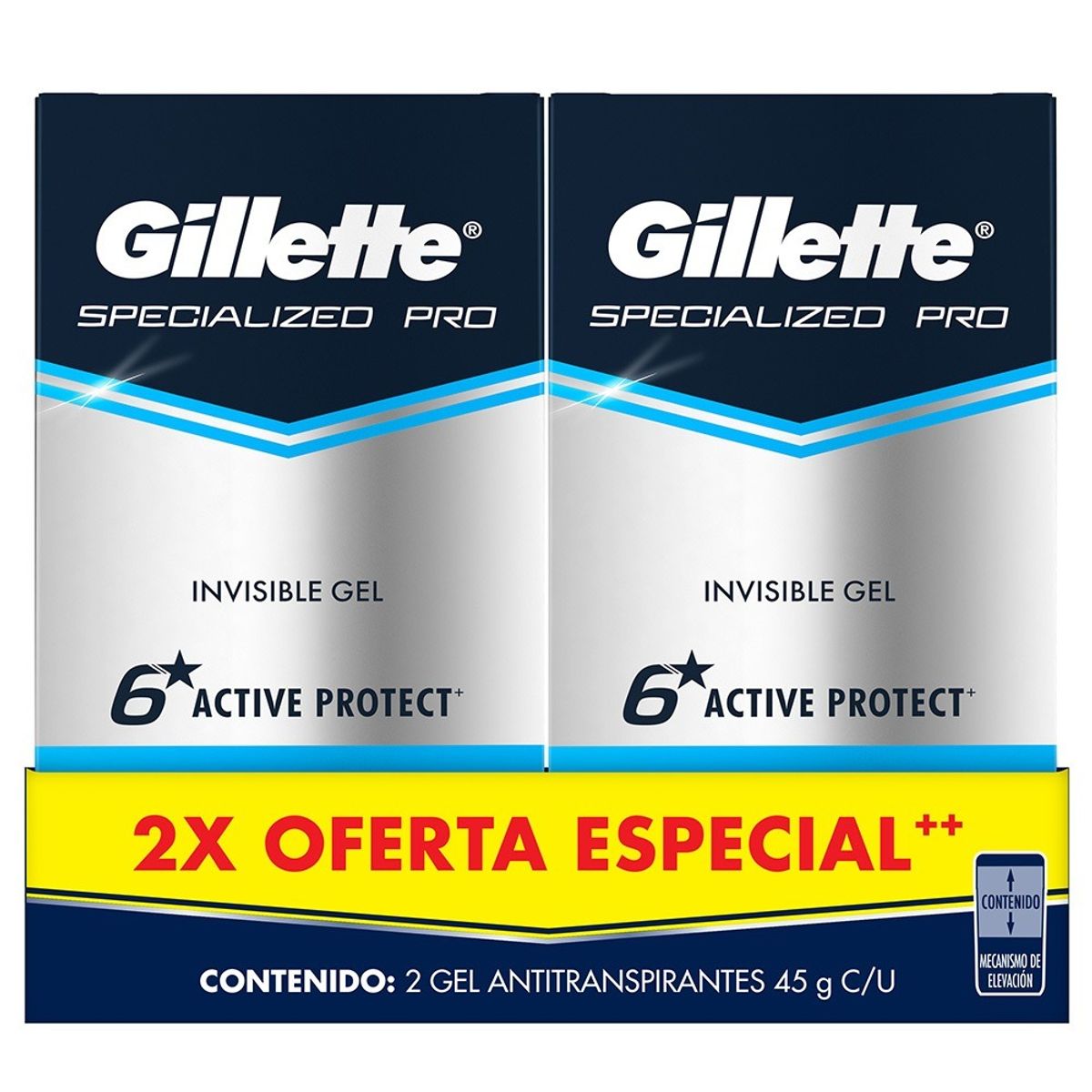 GILLETTE - Oferta Precio Especial Desodorante Gillette Clinical X 45g X