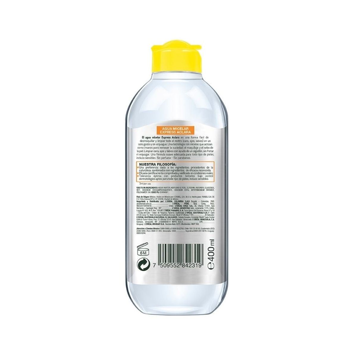 GARNIER - Agua Micelar Garnier Express Aclara X 400ml