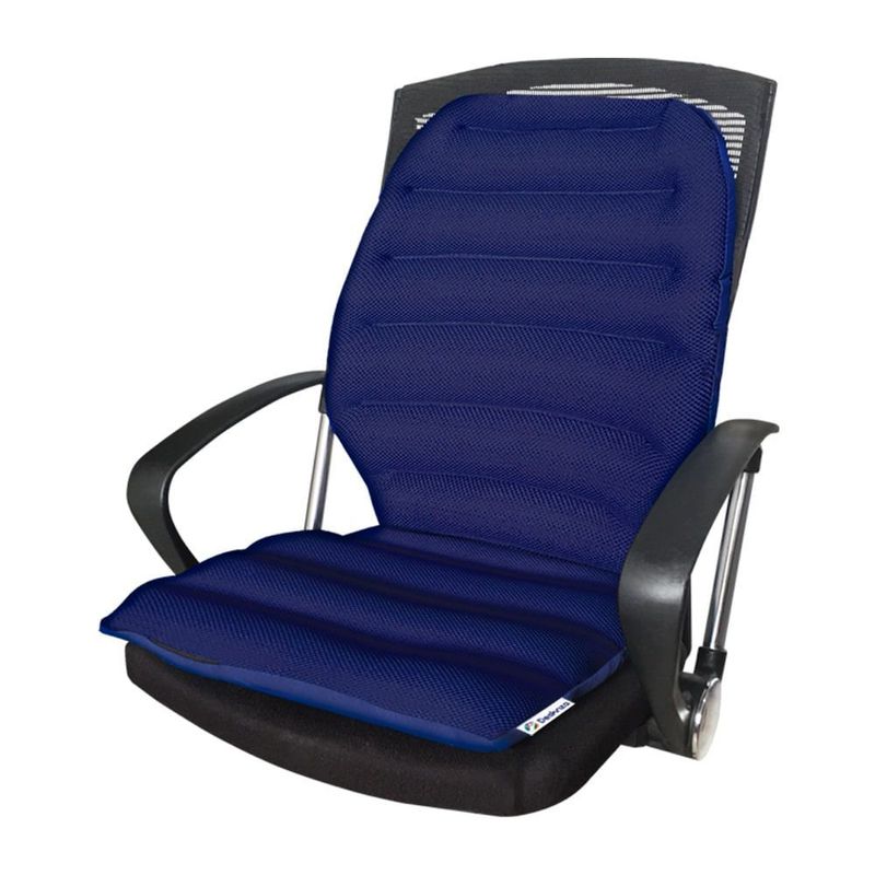 GENERICO - Cojin Silla Espaldar Ultra Fresh  Azul Desknza