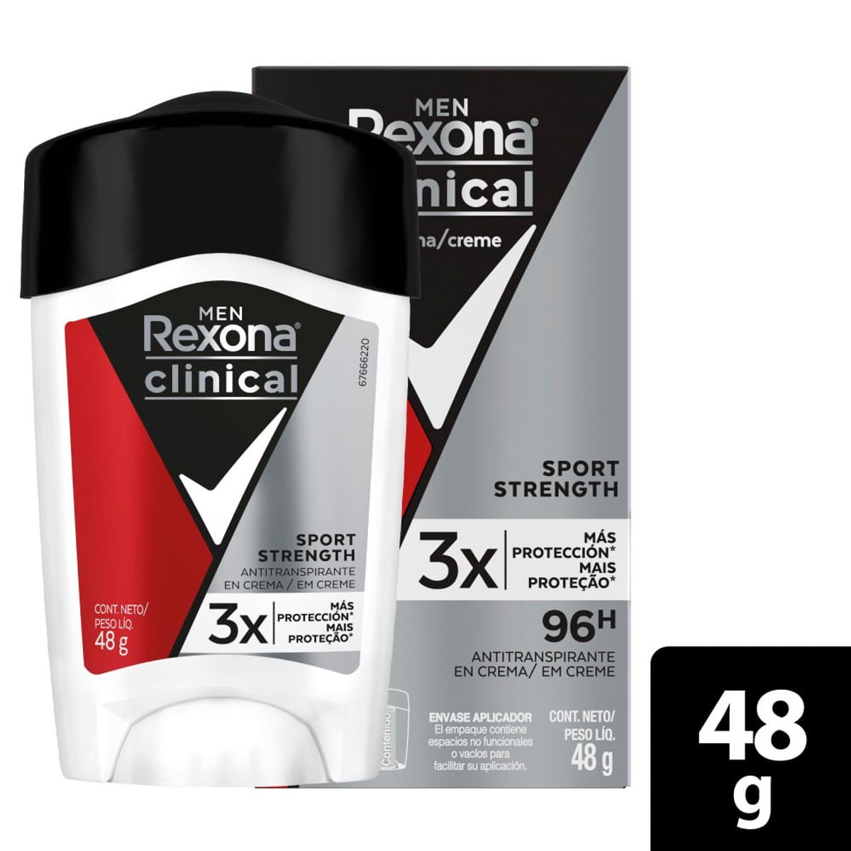 REXONA - Desodorante Rexona Clinical Sport Strength Men X 48g