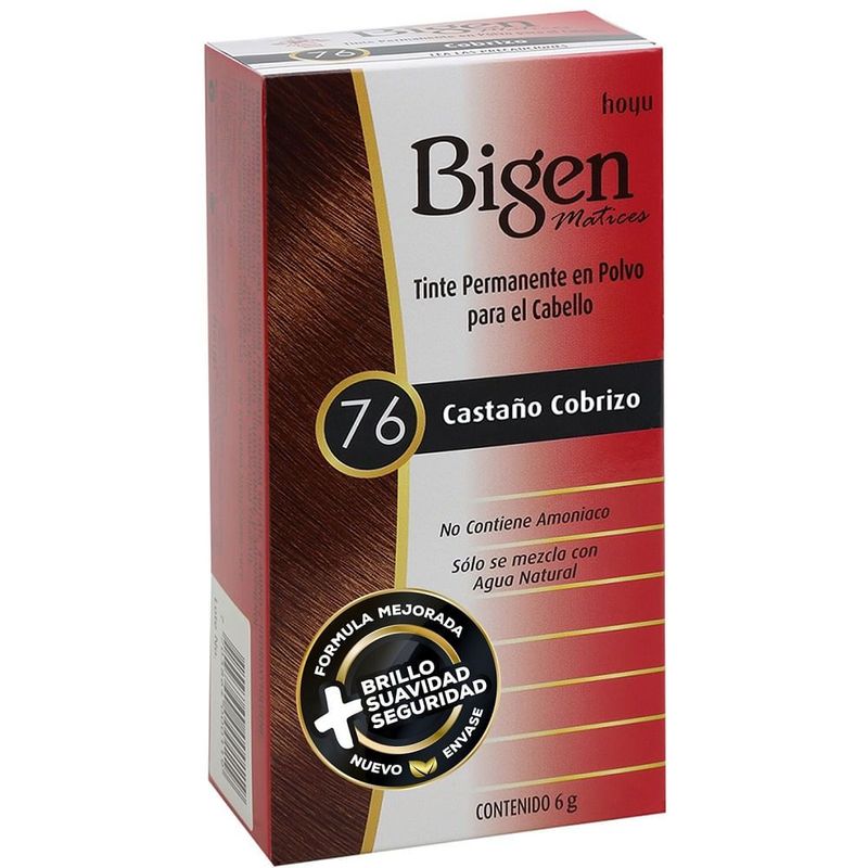 BIGEN - Tinte Bigen 76 Castaño Cobrizo X 6g