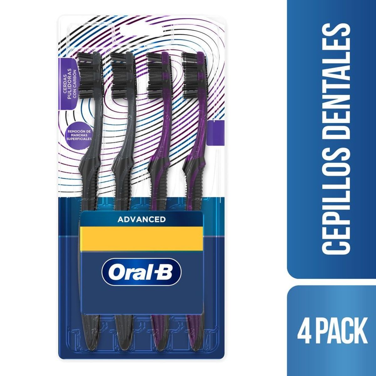 ORAL B - Cepillo Oral B Advanced Carbon Suave X 4und