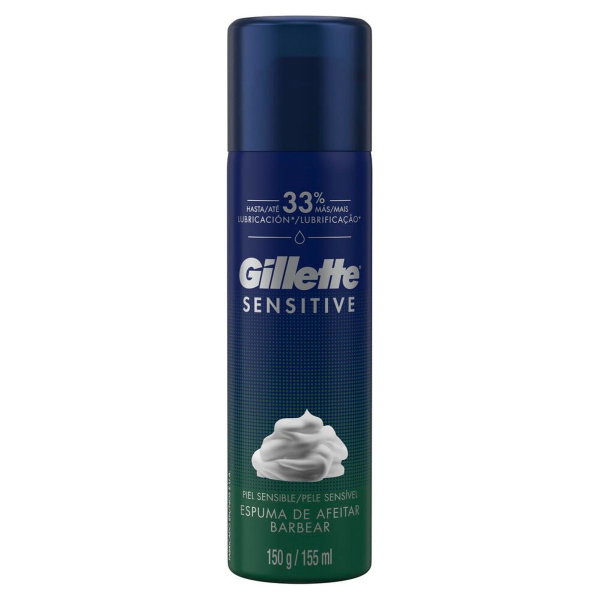 GILLETTE - Espuma Afeitar Gillette Sensitive X 150g