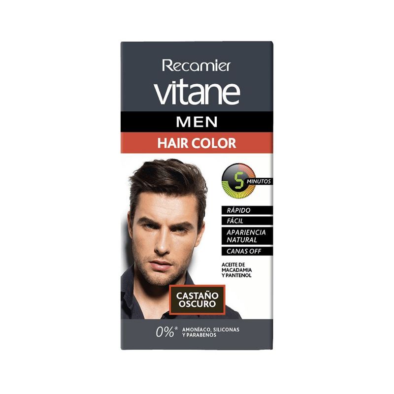 VITANE TERAPY - Tinte Vitane Men Castano Oscuro X 25g