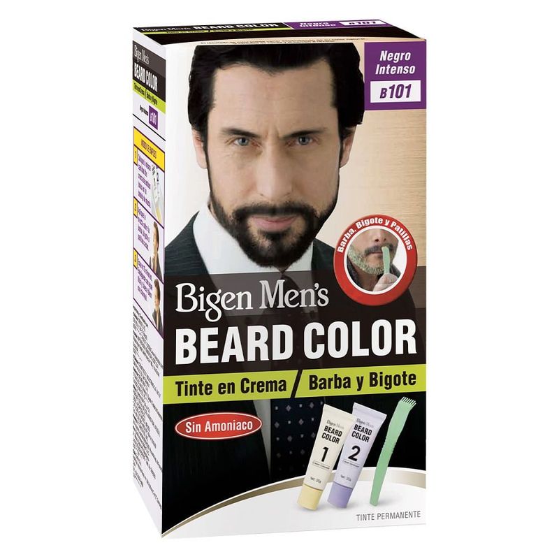 BIGEN - Tinte Bigen Men Barba Y Bigote Negro Intenso B101