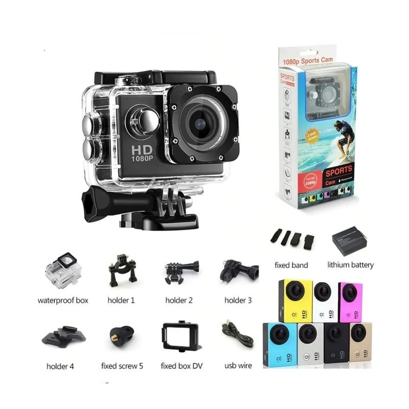 GENERICO - Camara Deportiva  Full HD 1080