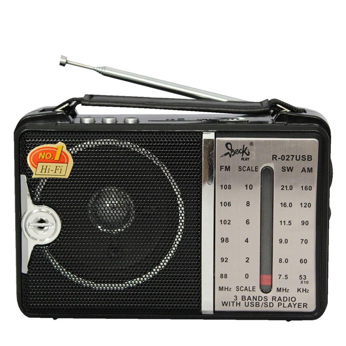 GENERICO - Radio Parlante Portatil Portable Recargable FMAM Con Control