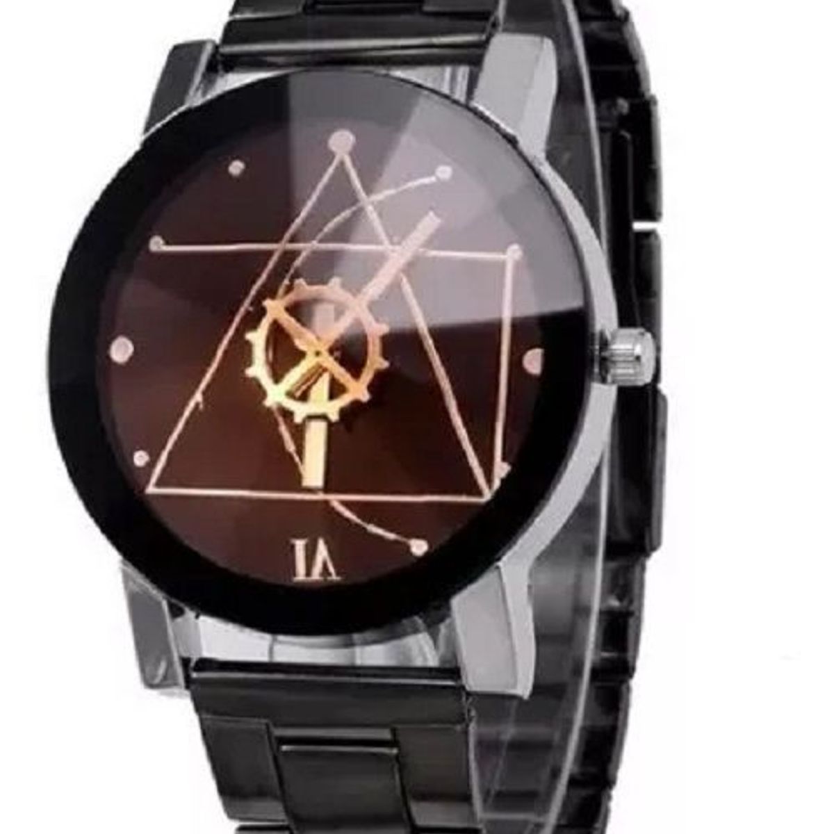 UBMD - Reloj Hombre Cuarzo Acero Inoxidable Analogico FS Negro.