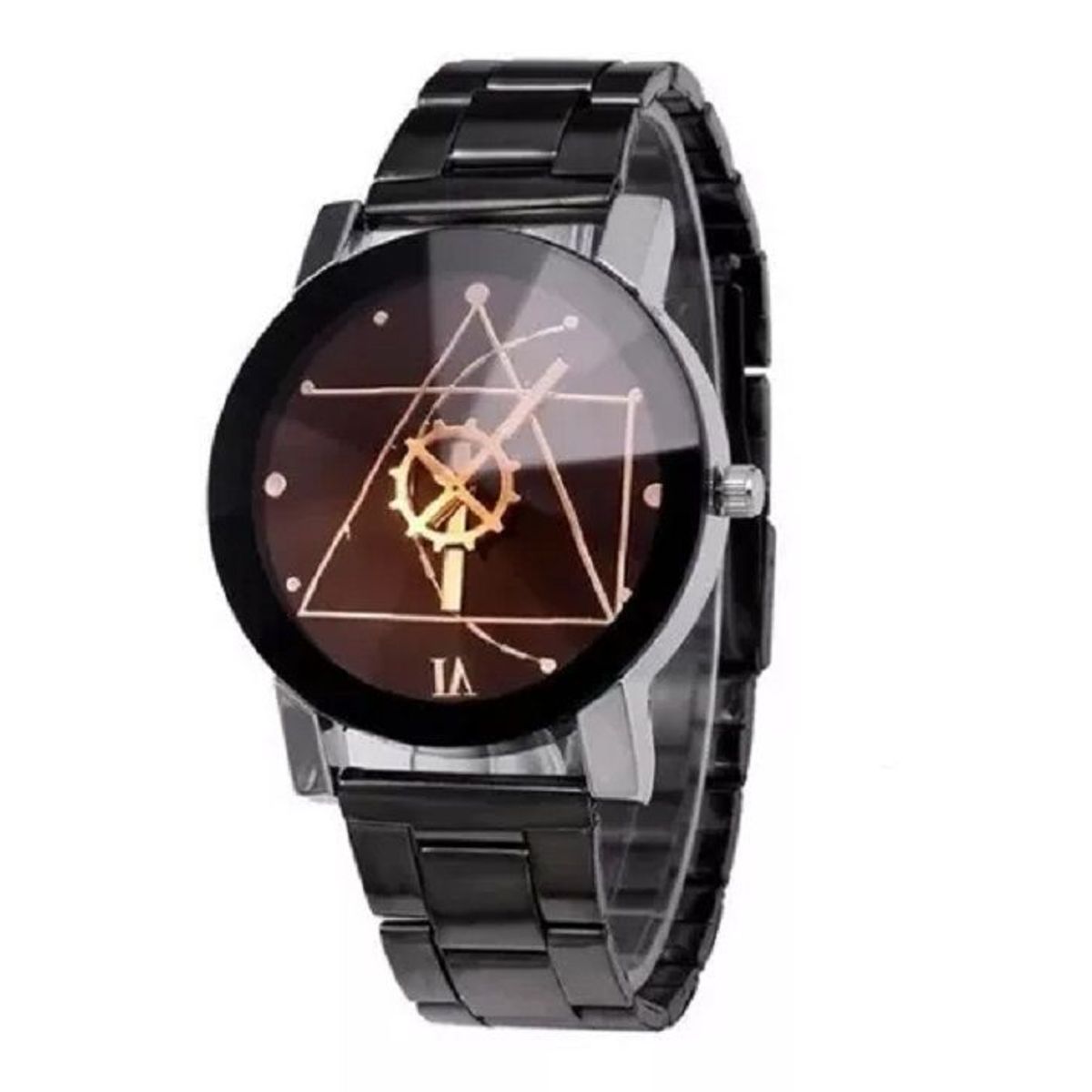 UBMD - Reloj Hombre Cuarzo Acero Inoxidable Analogico FS Negro.
