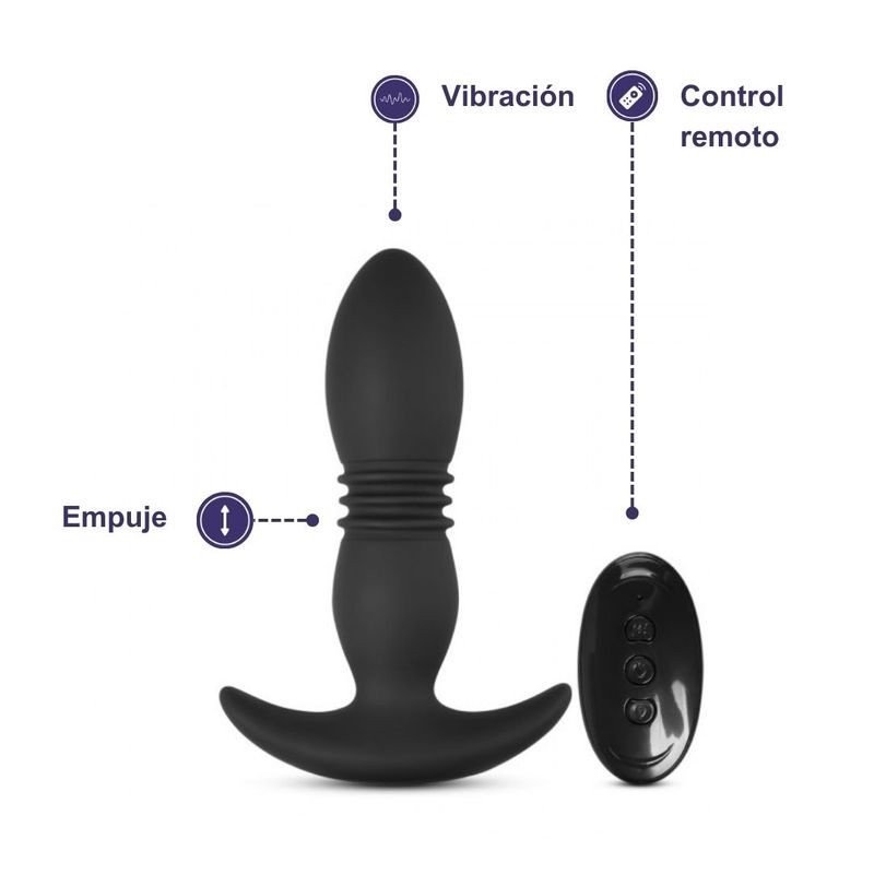 LUST - Vibrador Anal Empuje Control Remoto Recargable