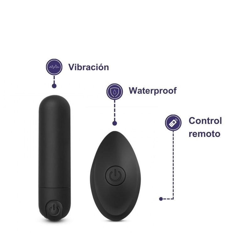 LUST - Mini Bala Vibrador Recargable Control Remoto