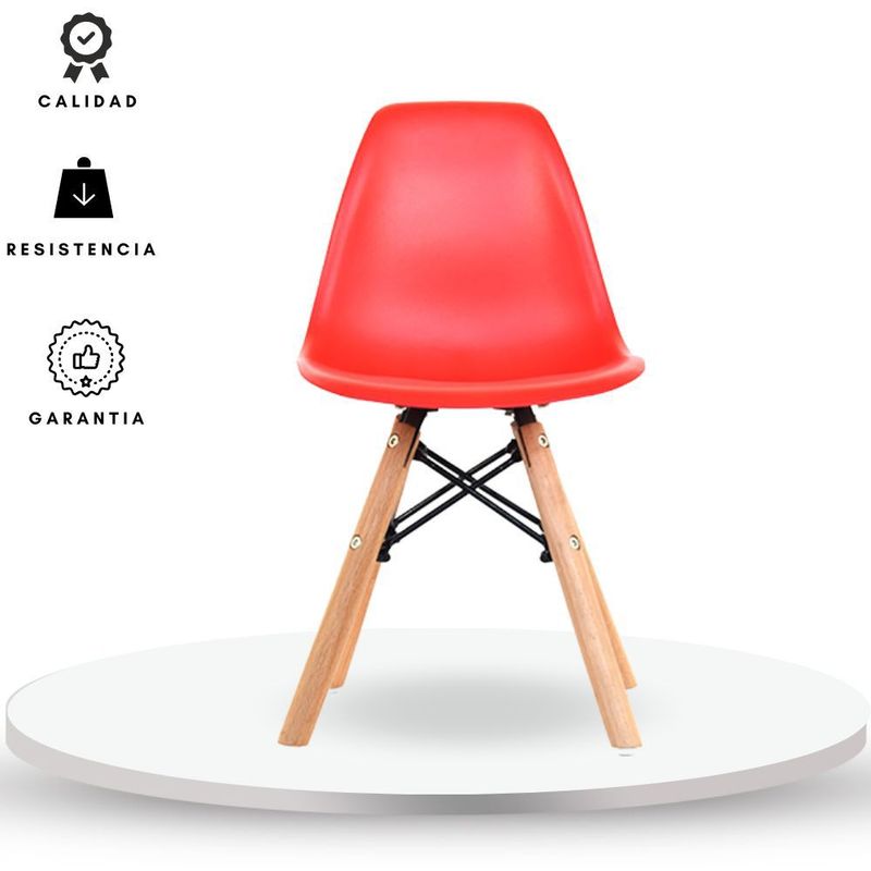 EKONOMODO COLOMBIA - Silla eames infantil Rojo