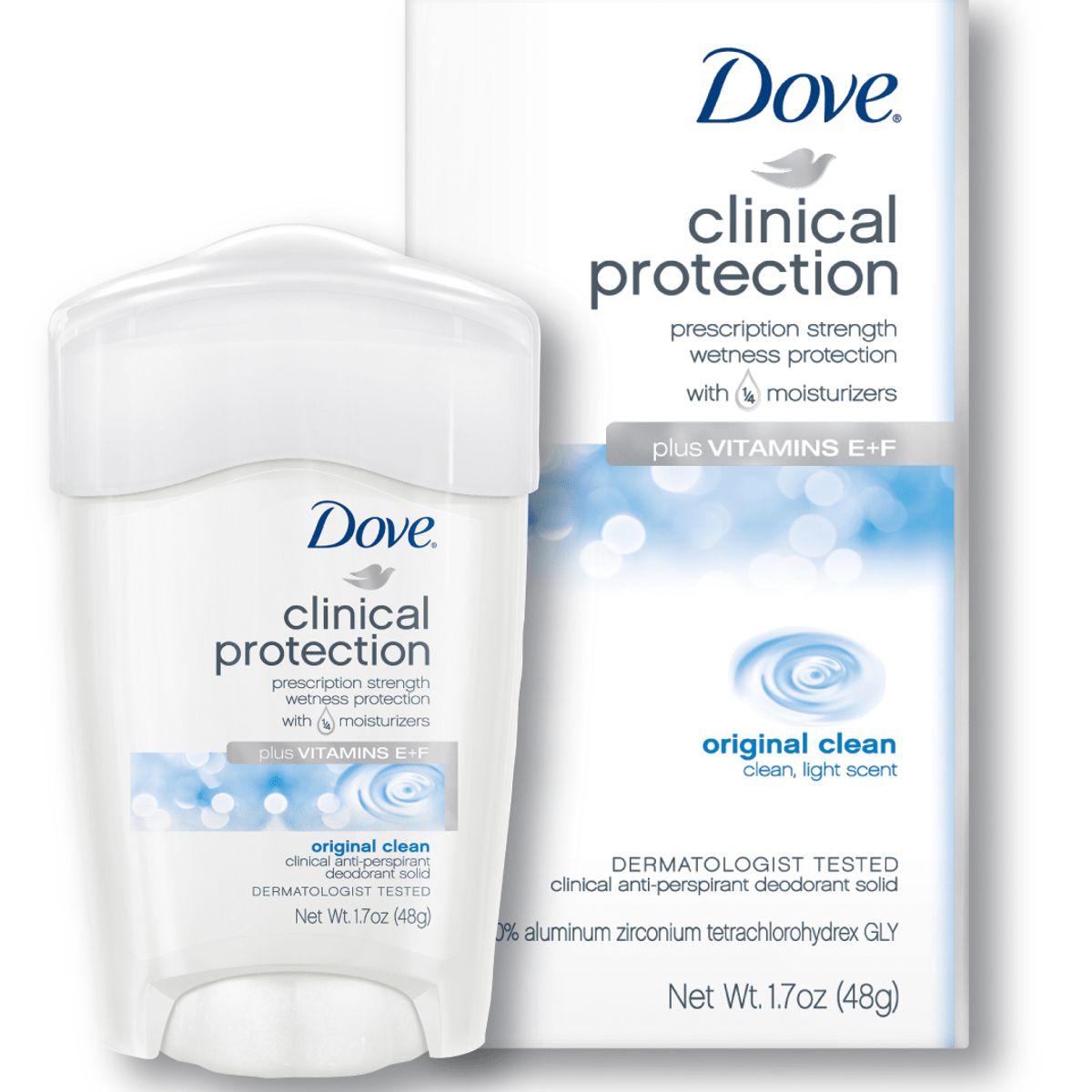 DOVE - Desodorante Dove Crema Clinical Original X 48gr