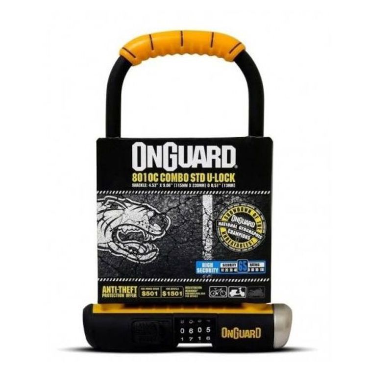 ONGUARD - Candado En U Clave Combo ONGUARD BULLDOG STD 8010C