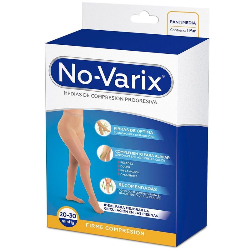NO VARIX - Pantimedia Mujer No-varix 20-30 Negro Talla M