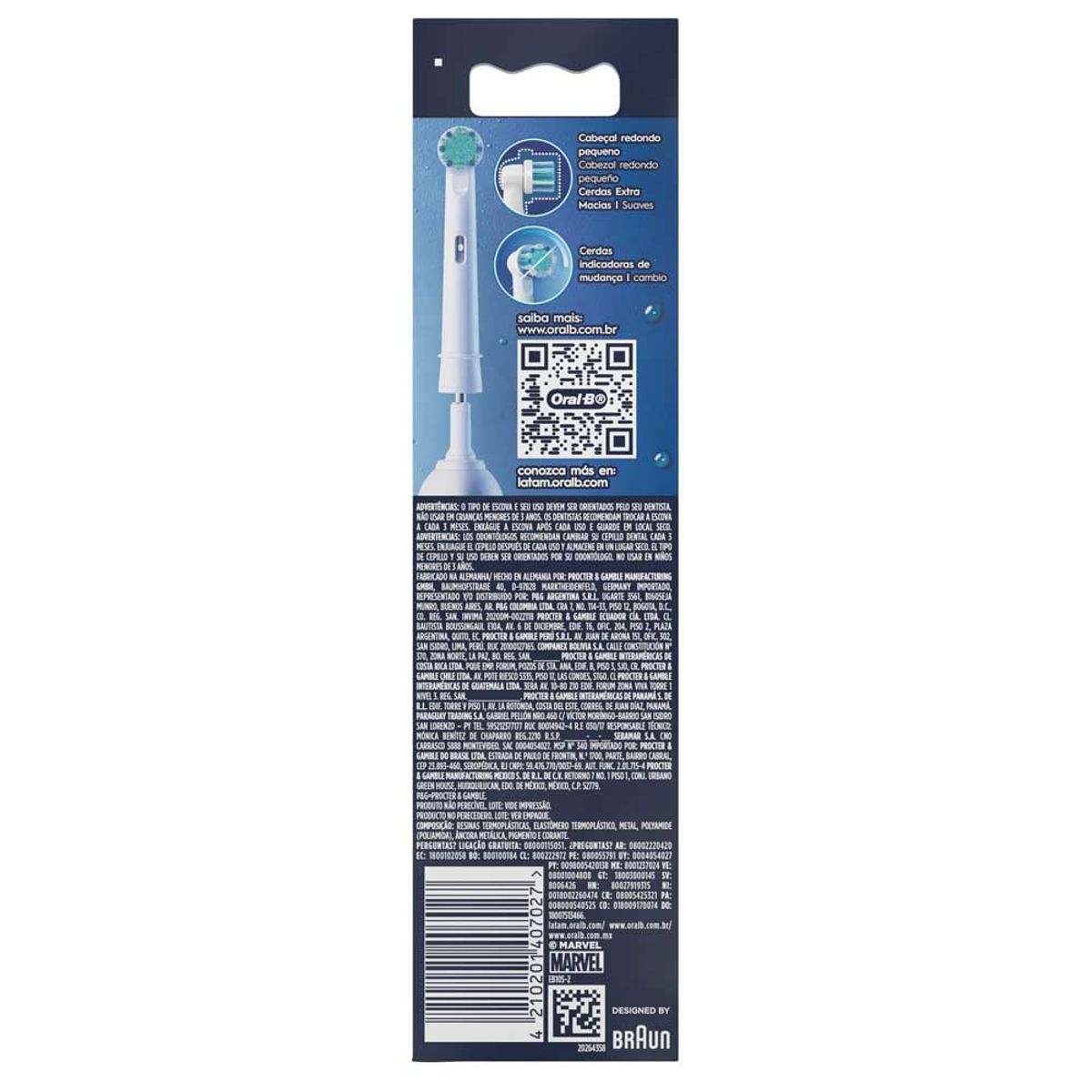 ORAL B - Oral-B Marvel Spider-Man Cabezal Cepillo Eléctrico X 2Und