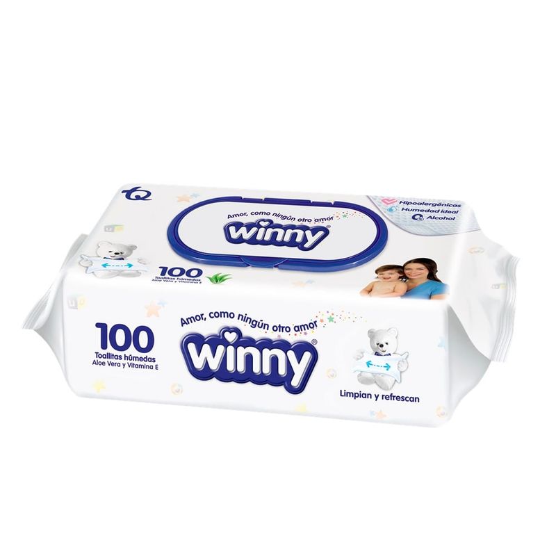 WINNY - Oferta Winny Toallas Humeda Aloe Y Vitamina E X 100und