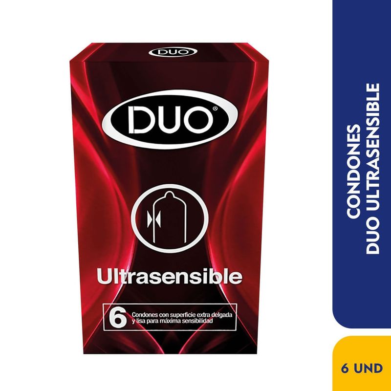 GENERICO - Condon Duo  Ultra Sensible Caja X 6 Und