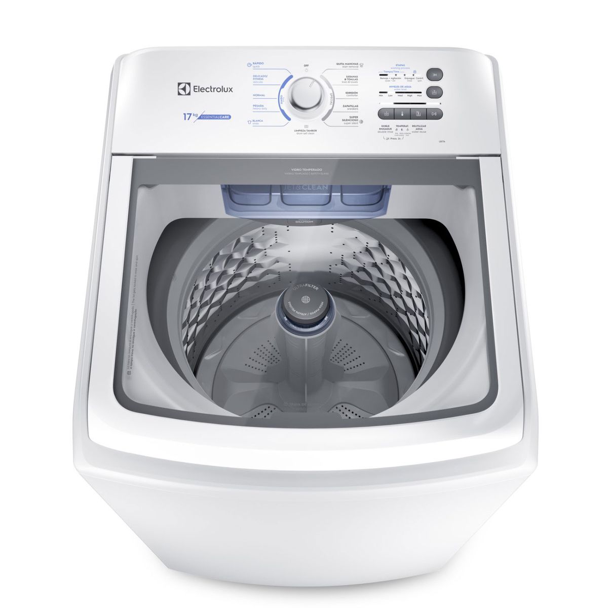 ELECTROLUX - Lavadora Electrolux 17k Carga Superior Essential Care Agitador Blanco  LB17A